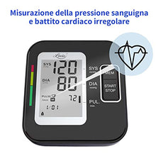 Carica l&#39;immagine nel visualizzatore di Gallery, Misuratore Pressione Sanguigna da Braccio - Lovia Sfigmomanometro Digitale...