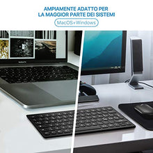 Carica l'immagine nel visualizzatore di Gallery, WisFox Set Tastiera e Mouse Senza Fili, 2.4GHz Silenzioso Slim Avanzato...