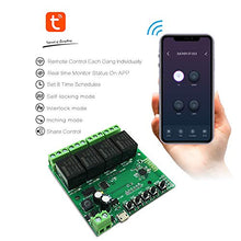Carica l&#39;immagine nel visualizzatore di Gallery, Newgoal Modulo relè Smart Switch WiFi a 4 canali, TUYA/App Life Dc4-ty