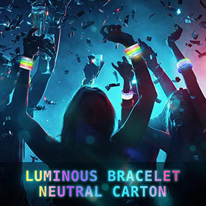 NASUM Braccialetti Luminosi, 12 PCS 6 Colori Multicolori,... - Ilgrandebazar