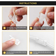 Carica l&#39;immagine nel visualizzatore di Gallery, [40 pezzi] Autoadesivo Clip Cavo Fermacavi Supporto 40PCS, Trasparente