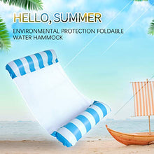 Carica l&#39;immagine nel visualizzatore di Gallery, Qdreclod Amaca Gonfiabile Galleggiante da Piscina Reclinabile Lettino Blu