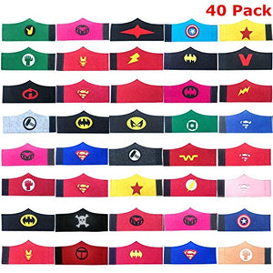 40 Pezzi Braccialetti Supereroi Bambini, Supereroe Compleanno Feste... - Ilgrandebazar