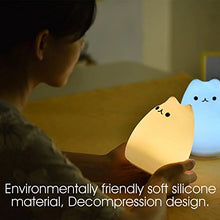 Carica l&#39;immagine nel visualizzatore di Gallery, Luce Notturna LED, ikalula molle variopinta del silicone gatto di notte... - Ilgrandebazar