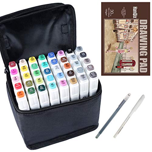 Disegno pennarello animazione Sketch Marker Pen Set doppia punta marcatore... - Ilgrandebazar
