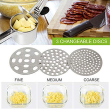 Carica l&#39;immagine nel visualizzatore di Gallery, LinStyle Schiacciapatate, Acciaio Inox Schiacciapatate - con 3 Dischi... - Ilgrandebazar