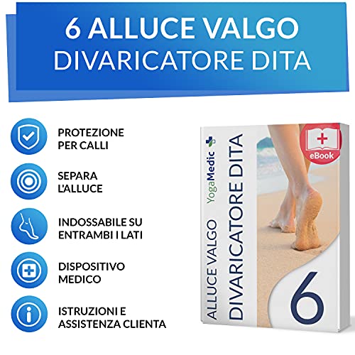 2X TUTORE ALLUCE VALGO A FASCIA Correttore Separatore Silicone Dita Protezione EUR 9,50 - IT - Foto 10