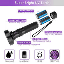 Carica l'immagine nel visualizzatore di Gallery, Coquimbo Torcia UV, 100 LEDs Lampada Ultravioletti, 395nm Blacklight lampada...