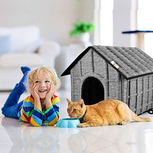 Carica l'immagine nel visualizzatore di Gallery, PUPPY KITTY Casetta per Gatti Interni con Materasso Rimovibile 52 x 42 x 42...