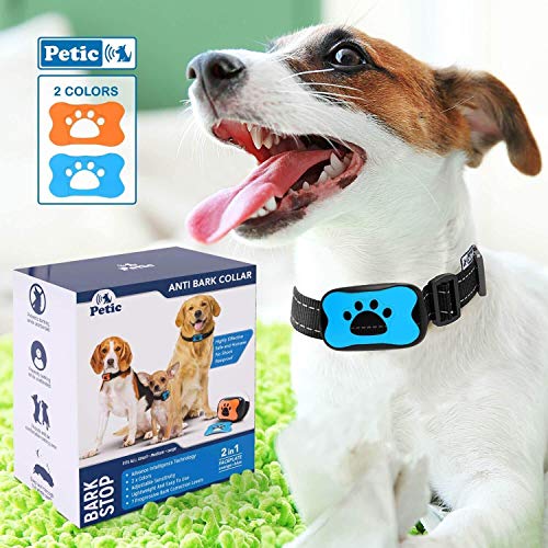 Petic - Collare Anti Abbaio Cani Addestramento Animali Suono E Vibrazione -...