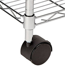 Carica l&#39;immagine nel visualizzatore di Gallery, AmazonBasics - Scaffalatura a 3 ripiani, su rotelle, Cromo - Ilgrandebazar