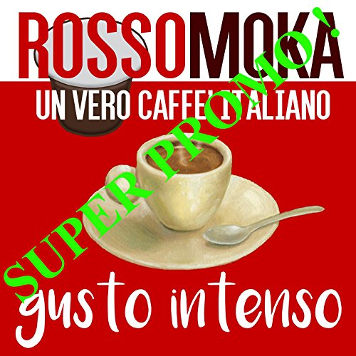 100 Cialde Capsule caffè ROSSOMOKA Espresso compatibili NESPRESSO gusto...