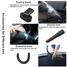 Carica l&#39;immagine nel visualizzatore di Gallery, URAQT Aspirabriciole Senza Fili, Aspirapolvere Portatile Potente 12V 120W... - Ilgrandebazar
