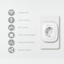 Carica l'immagine nel visualizzatore di Gallery, Presa Smart WiFi 16A 3680W Presa Intelligente TECKIN Spina Energy Monitor, Compatibile con Alexa Echo e Google Home, Controllo da Remoto, Funzione Timer, Presa Wireless per IOS Android APP(2 pack)