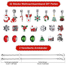 Carica l'immagine nel visualizzatore di Gallery, WEVOL Calendario Avvento 2023 Bambina Natale Ragazze Calendario dell'avvento Gioielli Fai da Te Artigianato Regali 5-12 Anni Braccialetti con Ciondoli Regalo di Natale Ragazze 5 6 7 8 9 10 11 12 Anni
