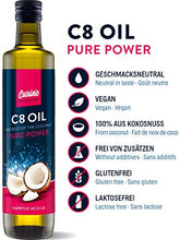 Carica l&#39;immagine nel visualizzatore di Gallery, Olio C8 MCT da olio di cocco puro al 100% acido caprilico 500 ml - inodore e...