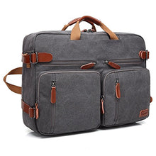 Carica l&#39;immagine nel visualizzatore di Gallery, CoolBELL Borsa Multi-Funzione, Convertibile, da 17,3 Pollici, Grigio Scuro