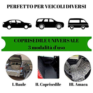 Coprisedile Auto Per Cani - Telo Universale Antimacchia Antigraffio Per...