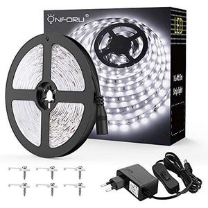 Onforu 5M Striscia LED 300 Unità 3000lm Luce 6000K Bianca 5 m, Fredda - Ilgrandebazar