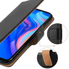 Carica l&#39;immagine nel visualizzatore di Gallery, HOOMIL Cover per Huawei P Smart Z, Flip Case in Pelle PU Premium Nero - Ilgrandebazar
