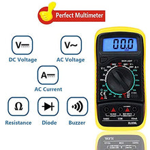 Carica l&#39;immagine nel visualizzatore di Gallery, Tester multimetro digitale XL830L con retroilluminazione LCD - Misuratore di... - Ilgrandebazar