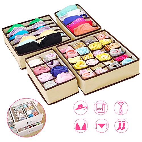 Cassetto Organizer per Biancheria Intima, LEADSTAR Divisori Cassetti...