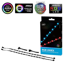 Carica l&#39;immagine nel visualizzatore di Gallery, DeepCool DP-LED-RGB200EX, Striscia LED RGB per scheda madre, RGB200EX, Nero - Ilgrandebazar
