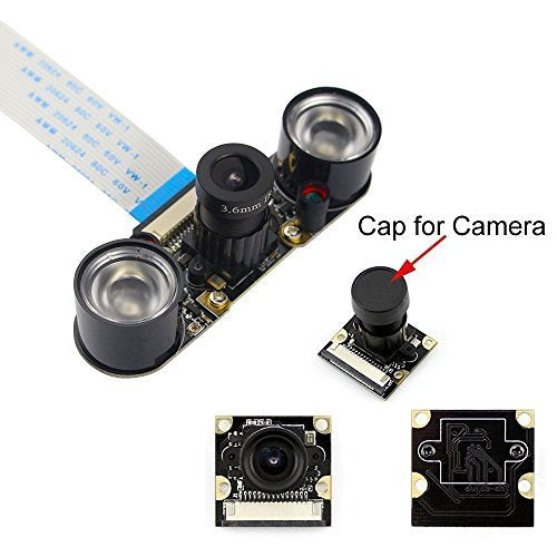 Longruner for Raspberry Pi 4 Camera 5MP 1080p OV5647 Sensor HD Video LSC15 - Ilgrandebazar