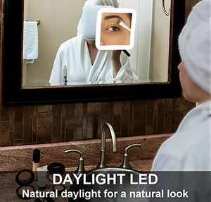 Fancii 10X Specchio ingranditore per trucco con luce LED e ventosa - Ilgrandebazar