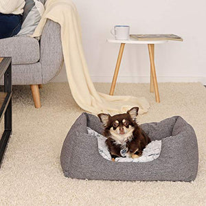 Dibea Cuccia letto per cani 60 x 50 cm (L x L, dimensioni esterne), Grigio - Ilgrandebazar