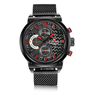 Orologio da uomo in acciaio inox, sportivo, impermeabile, movimento al Brb - Ilgrandebazar