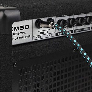 Mugig Cavo per Chitarra/Basso/Tastiera con Rivestimento in Tweed 5M - Ilgrandebazar