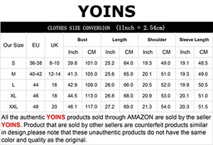 YOINS Maglione Donna Invernale Oversize Felpa Scollo a V S, Bianco-nuovo - Ilgrandebazar