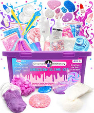 Carica l&#39;immagine nel visualizzatore di Gallery, Original Stationery Kit Completo per Slime Unicorno – Laboratorio per...