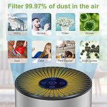 Carica l'immagine nel visualizzatore di Gallery, Purificatore d'Aria Casa con Filtro Hepa, Effetti Filtrazione 99,97%, 3...
