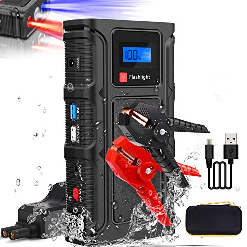Teaisiy Avviatore Batteria Auto, 1000A 18000mAh Impermeabile Avviatore...