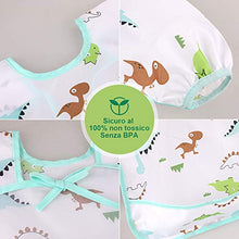 Carica l&#39;immagine nel visualizzatore di Gallery, Lictin 5 pezzi Bavaglino a Manica Lunga - Impermeabile Unisex per M - Ilgrandebazar