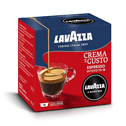Lavazza A Modo Mio Capsule Caffè Crema e Gusto - 16 Unità (Confezione da 16)