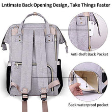 Carica l&#39;immagine nel visualizzatore di Gallery, Zaino Mamma Multifunzione,Borsa Fasciatoio,Cintura per Passeggino Nero - Ilgrandebazar