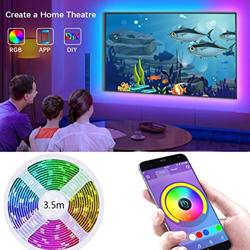Strisce LED USB, retroilluminazione TV, con controllo da APP fino a 11,5...
