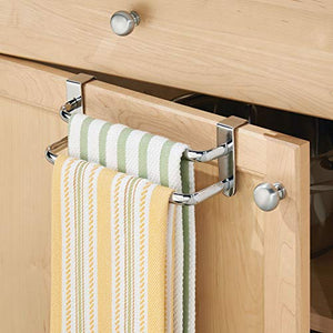 InterDesign Axis Doppia Barra Portasciugamani per Armadietti, Argento,... - Ilgrandebazar