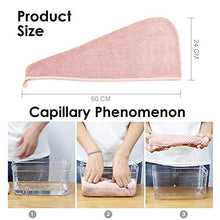 Carica l'immagine nel visualizzatore di Gallery, SCOBUTY Turbante Asciugamano,Asciugamano Assorbente,Asciugamano Capelli a...