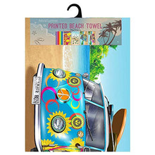 Carica l'immagine nel visualizzatore di Gallery, GEEZY - Telo da mare grande, in microfibra, leggero, per Camper Van (Blue)