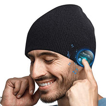 Carica l'immagine nel visualizzatore di Gallery, Cappello Bluetooth Idee Regalo Uomo - Cappello Uomo Donna Invernali, Berretto Bluetooth 5.0 Musica Cappello Migliori Regali Natale, Cappello Sportivo da Esterno Campeggio Sci, Ultra Morbidi Lavabili