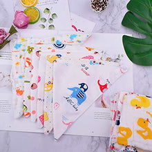 Carica l&#39;immagine nel visualizzatore di Gallery, Tomkity 14 Bavaglino Neonato Bavaglini Bandana Cotone 100% per 14 Pcs Neonata