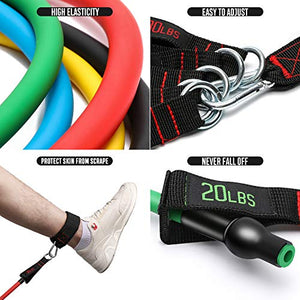 FitBeast Bande Elastici Fitness, Fasce per Allenamento Elastico Fitness Fino...