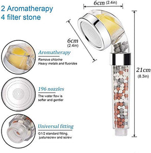 Sooair Soffione Doccia con Vitamina C, Filtrato Alta...