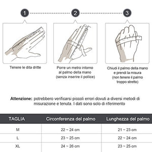 YISSVIC Guanti da Moto Marchio CE 1KP Touchscreen Antiscivolo M - Ilgrandebazar