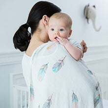 Carica l&#39;immagine nel visualizzatore di Gallery, LifeTree Copertine in Mussola | Cotone Bambù XL Dimensione 120 x 120 1.Piuma