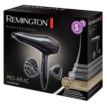 Carica l&#39;immagine nel visualizzatore di Gallery, Remington AC5999 Pro-Air AC Asciugacapelli Professionale, flusso d’aria: 130 km/h, 2300W, Nero